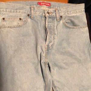 Supreme Light Wash Denim Jeans
